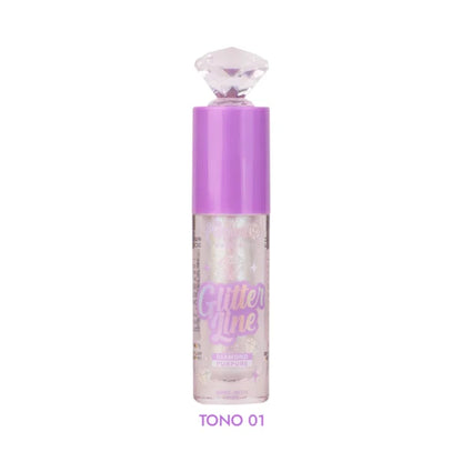 Sombra Liquida glitter Diamond Purpure